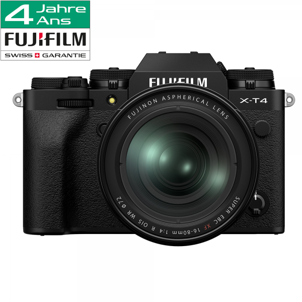 Fujifilm X-T4 Kit XF 16-80mm black-4 Jahre CH Fachhandelsgarantie