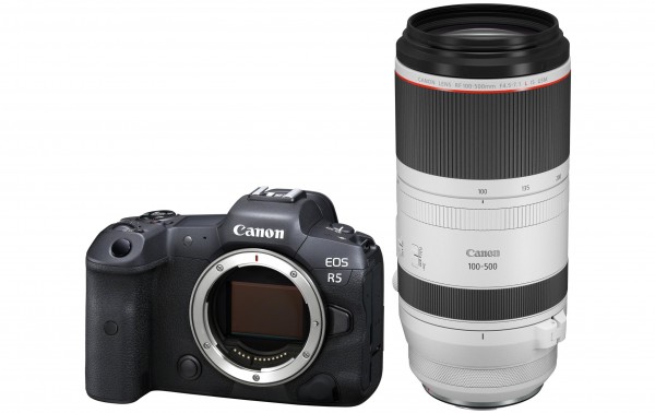Canon EOS R5 Kit RF 100-500/5-7.1L IS USM-3 ans de garantie CH