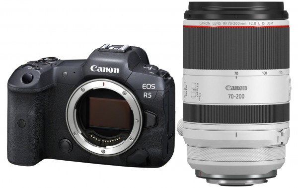 Canon EOS R5 Kit RF 70-200/2.8L IS USM-3 ans de garantie CH