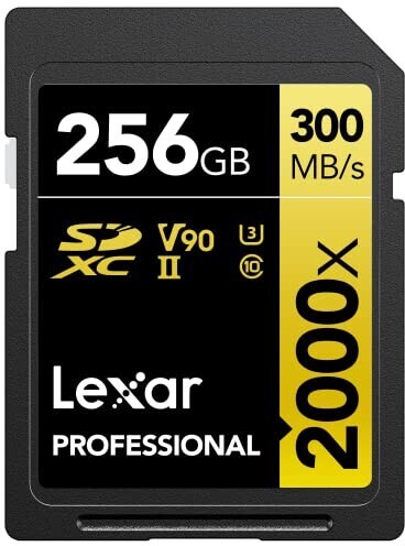 Lexar 256 GB SDXC UHS-II V90 300 MB/s