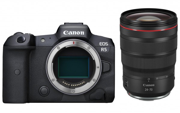 Canon EOS R5 Kit RF 24-70/2.8L IS USM-3 years CH warranty